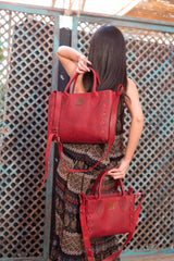 Gayaak Croco-Embossed Red