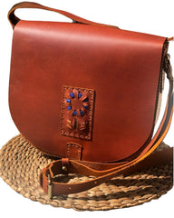 TREE Brown with Blue Stitch Detail