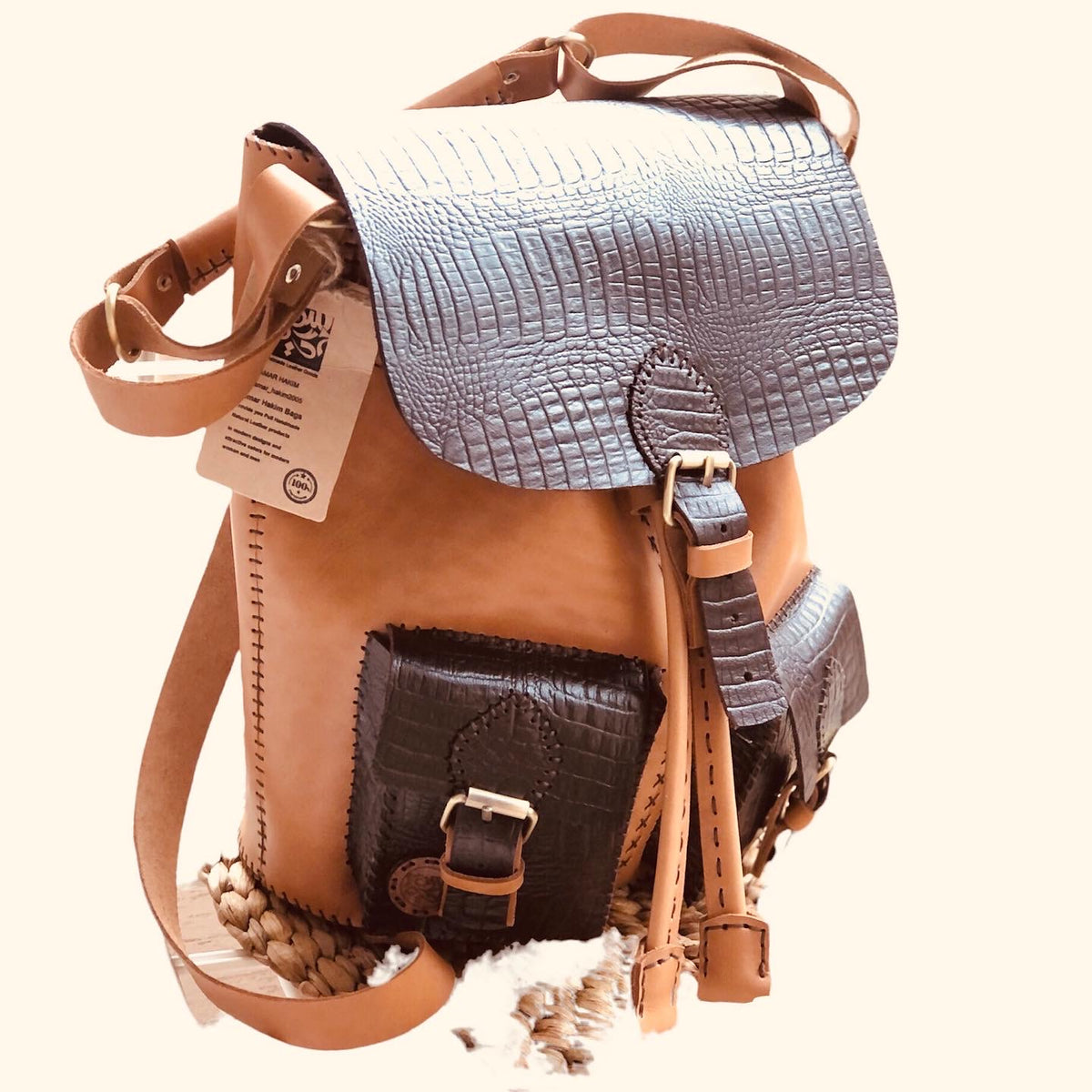 Articula Camel & Croco Dark Brown – Textured Edition